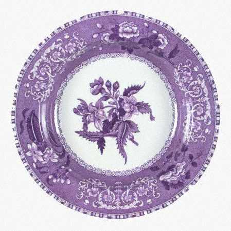Camilla Purple Large Rim Soup Bowl