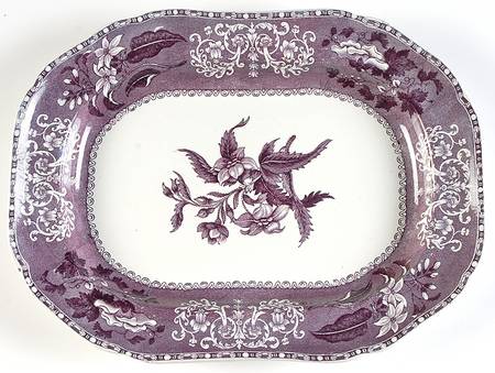 Camilla Purple 12" Oval Serving Platter