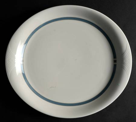 Berkshire (Blue Design) 12" Oval Serving Platter