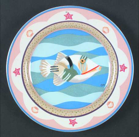 Coral Reef Salad/Dessert Plate