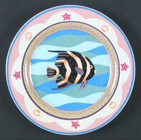 Coral Reef Salad/Dessert Plate