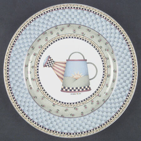 Watering Cans Salad/Dessert Plate