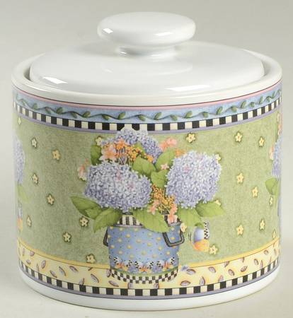 Spring Bouquet Sugar Bowl & Lid