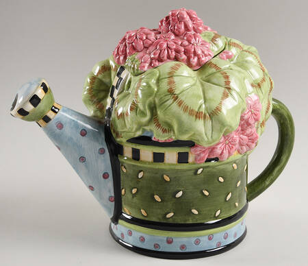 Spring Bouquet Figural Teapot & Lid