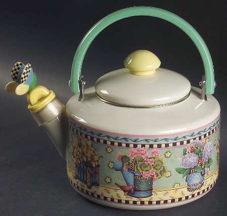 Spring Bouquet Metal Kettle & Lid