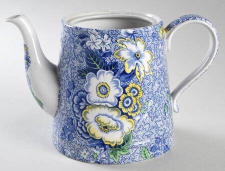 Blue Chintz Teapot No Lid