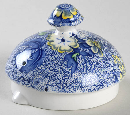 Blue Chintz Lid for Teapot