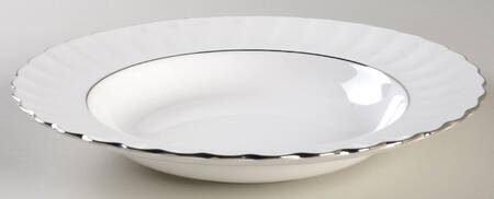Chelsea Platinum Large Rim Soup Bowl by Spode