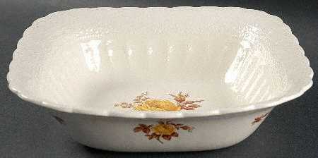 Billingsley Rose Yellow (Jewel) 9" Square Vegetable Bowl