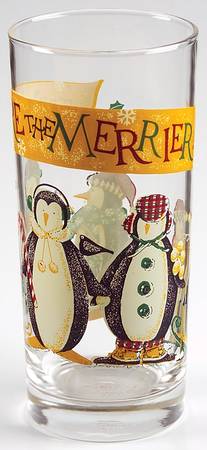 Penguins 14 Oz Glassware Tumbler