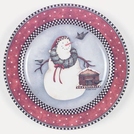 Frosty Folks Salad/Dessert Plate