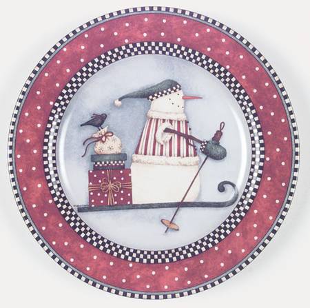 Frosty Folks Salad/Dessert Plate