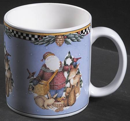 Woodland Santa Mug