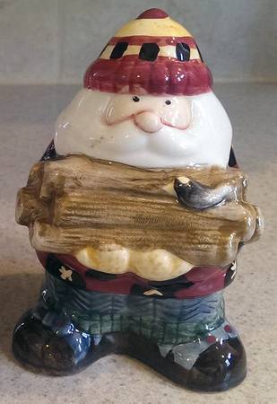 Woodland Santa Figural Salt Shaker