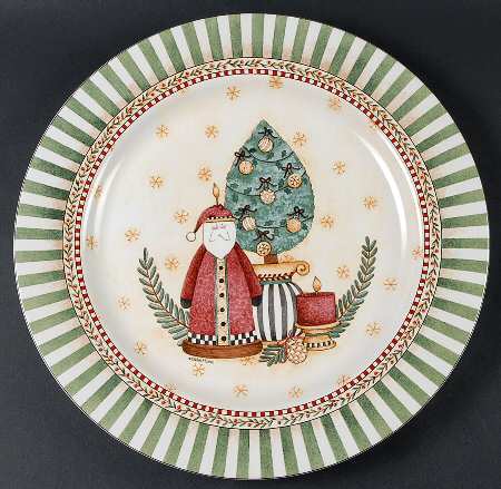 Christmas Topiary 12" Chop Plate (Round Platter)
