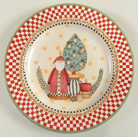 Christmas Topiary Salad Plate