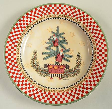 Christmas Topiary Salad Plate