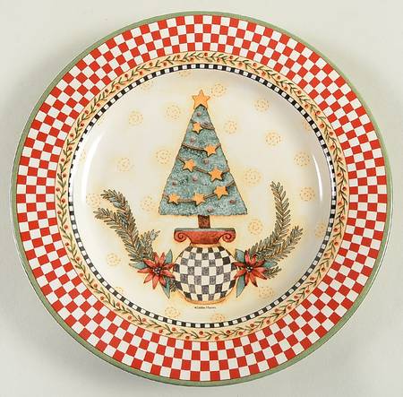 Christmas Topiary Salad Plate
