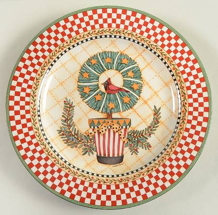 Christmas Topiary Salad Plate