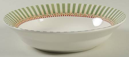 Christmas Topiary Rim Soup Bowl