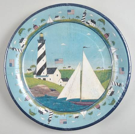 Coastal Breeze Pack of 8 - Paper Dinner Plate