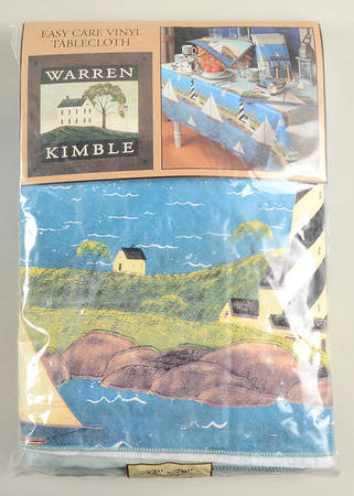 Coastal Breeze 52" x 70" Oblong Vinyl Tablecloth