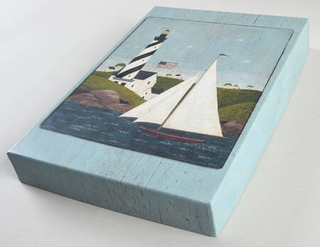 Coastal Breeze Cardboard Rectangular Box-Lid