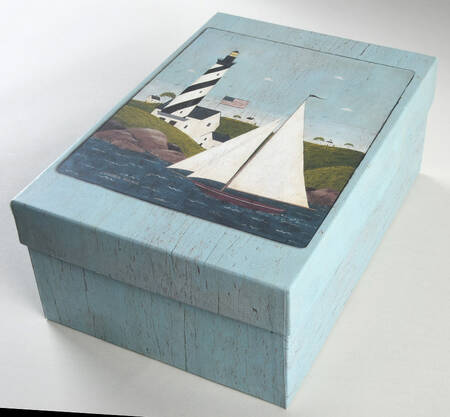 Coastal Breeze Cardboard Rectangular Box