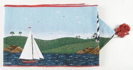 Coastal Breeze Tapestry Table Runner 12" X 85"