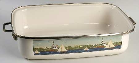 Coastal Breeze 16" Metal Rectangular Roaster
