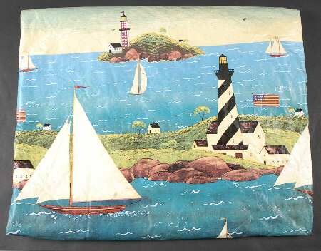 Coastal Breeze 60" x 82" Oblong Vinyl Tablecloth
