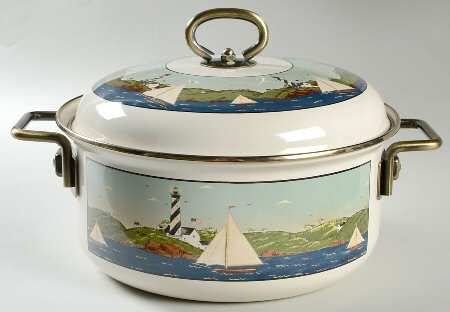 Coastal Breeze 4 Quart Metal Stew Pot