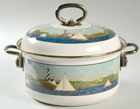 Coastal Breeze 2 Quart Metal Stew Pot