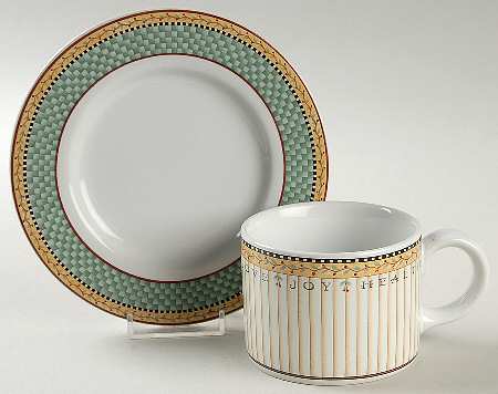 Joy To The World Flat Cup & Saucer Set