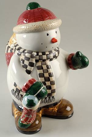 Joy To The World Figural Cookie Jar & Lid