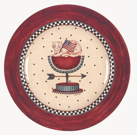 Weather Vane Salad/Dessert Plate