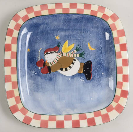 Snow Angel Village Square Large Serving Platter