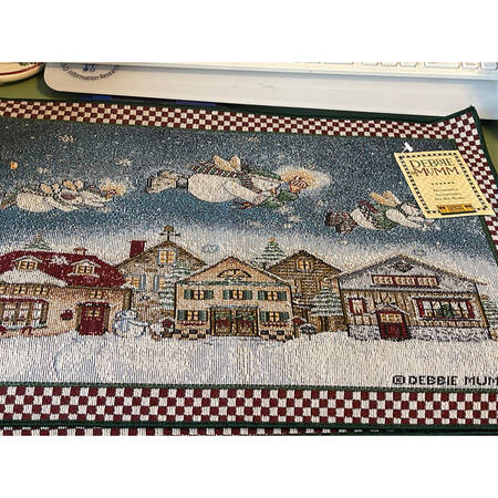 Snow Angel Village Cloth Placemat