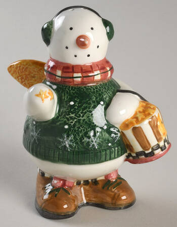 Snow Angel Village Sculpted Pepper Shaker