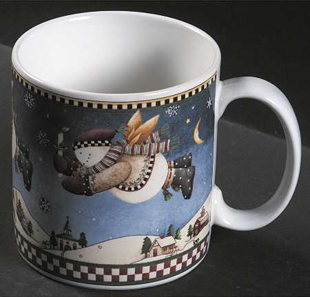 Snow Angel Village Mug