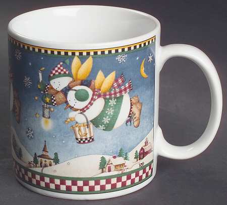 Snow Angel Village Mug