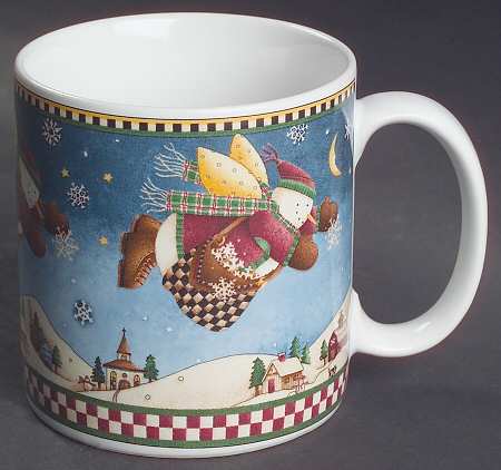 Snow Angel Village Mug