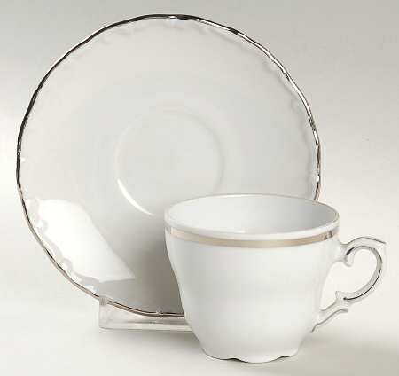 SCH215 Flat Demitasse Cup & Saucer Set