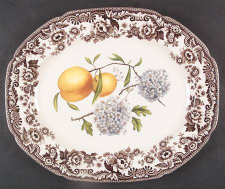 Woodland Garden 16" Oval Serving Platter
