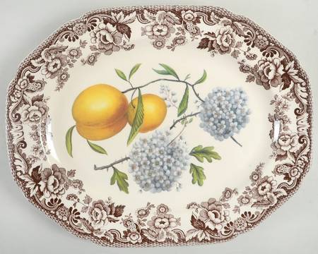 Woodland Garden 14" Oval Serving Platter