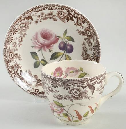 Woodland Garden Flat Cup & Saucer Set