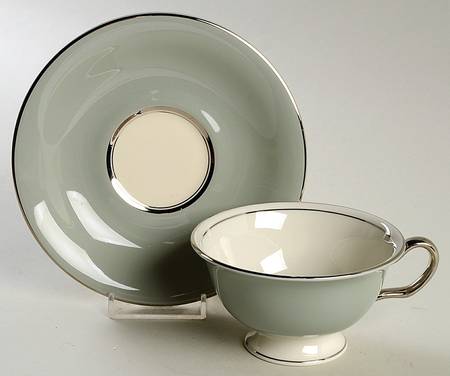 Footed Cup & Saucer Set