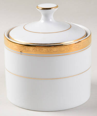 Gold Sugar Bowl & Lid