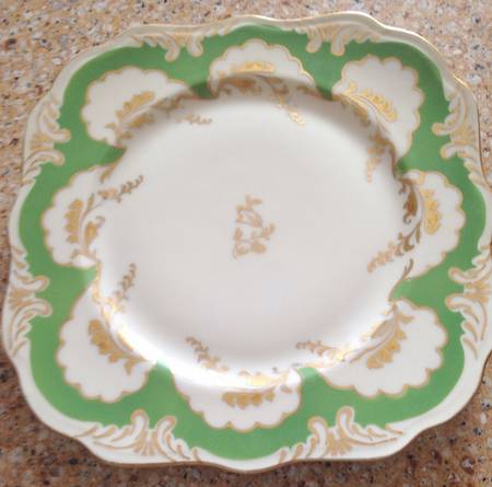 Old England Green Square Salad Plate