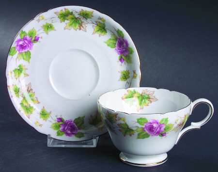Royalty Footed Cup & Saucer Set